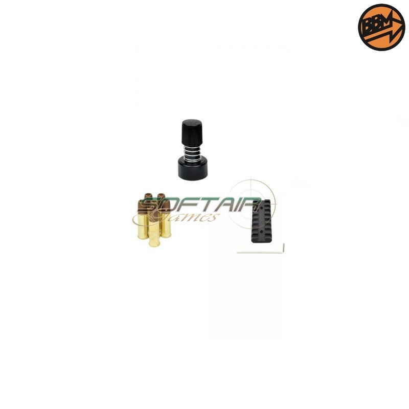 Revolver 8" Co2 Caliber 4.5mm Full Metal Black C.N.822 Bruni (BR-703B)