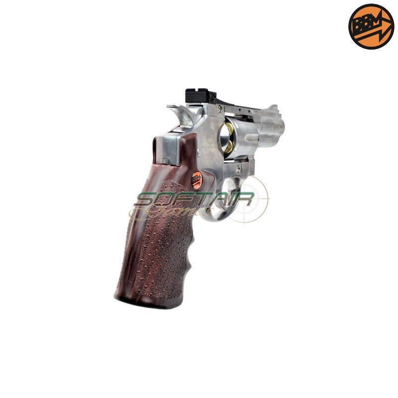 Revolver 2.5" Co2 Caliber 4.5mm Full Metal Silver C.N.823 Bruni (BR-708S)