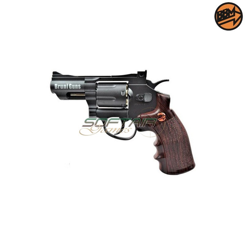 Revolver 2.5" Co2 Caliber 4.5mm Full Metal Black C.N.823 Bruni (BR-708B)