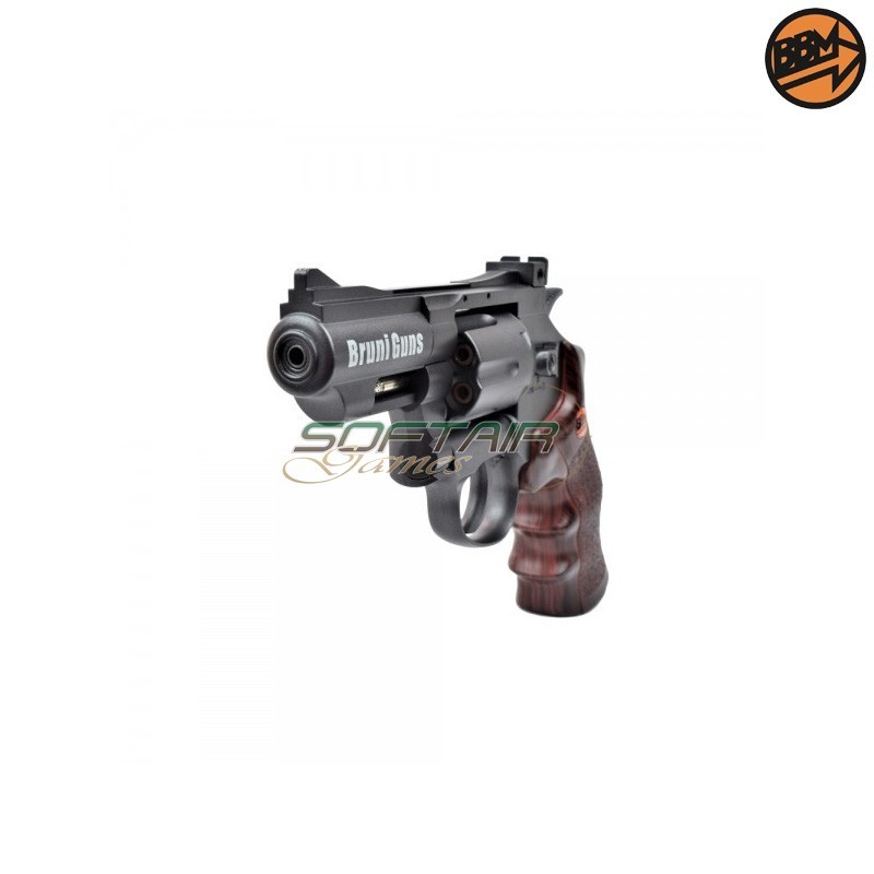 Revolver 2.5" Co2 Calibro 4.5mm Full Metal Nera C.N.823 Bruni (BR-708B)