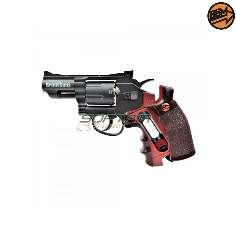 Revolver 2.5" Co2 Caliber 4.5mm Full Metal Black C.N.823 Bruni (BR-708B)
