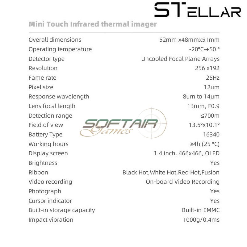 STELLAR THML-3 MINI Thermal Scope T-Eagle (STELLAR-3)