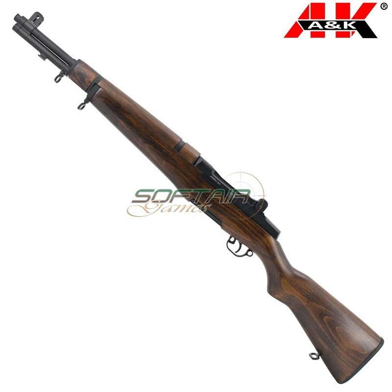 Electric rifle Full Metal & Real Wood M1 Garand Army Version A&K (AEK-M1AV)