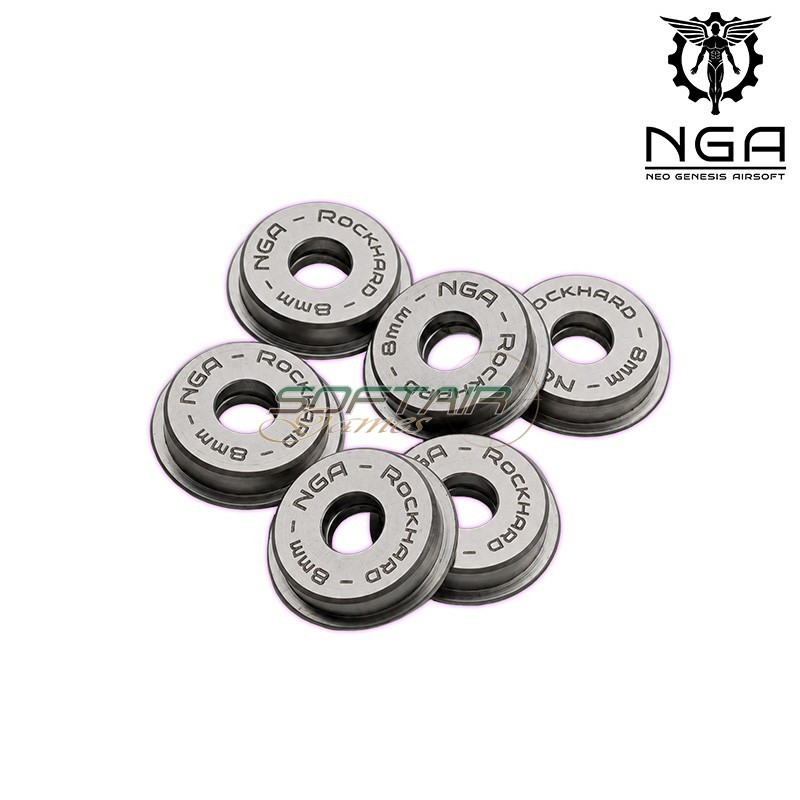 8mm Low Profile Self-Lubricating Solid Bushings NGA (BUSHL0008)