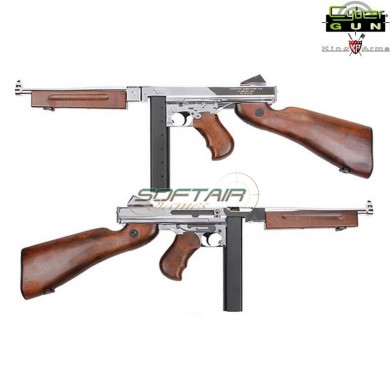 Thompson M1a1 Silver Military Grand Special Edition King Arms (ka-ag-66-sv)