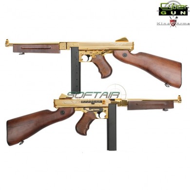 Thompson M1a1 Gold Military Grand Special Edition King Arms (ka-ag-66-gd)