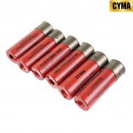 Set Of 6 Cartridges 30bb For Shotgun Cyma (cm-m069) Set Of 6 Cartridges 30bb For Shotgun Cyma (cm-m069)
