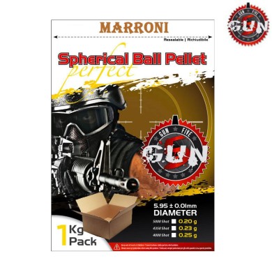 Cartone Pallini Marroni Perfect Spherical 0.23gr Gun Five (gfc023m)