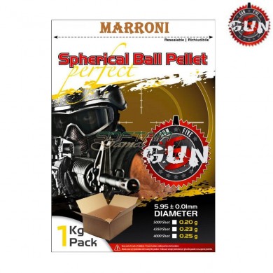 Cartone Pallini Marroni Perfect Spherical 0.25gr Gun Five (gfc025m)