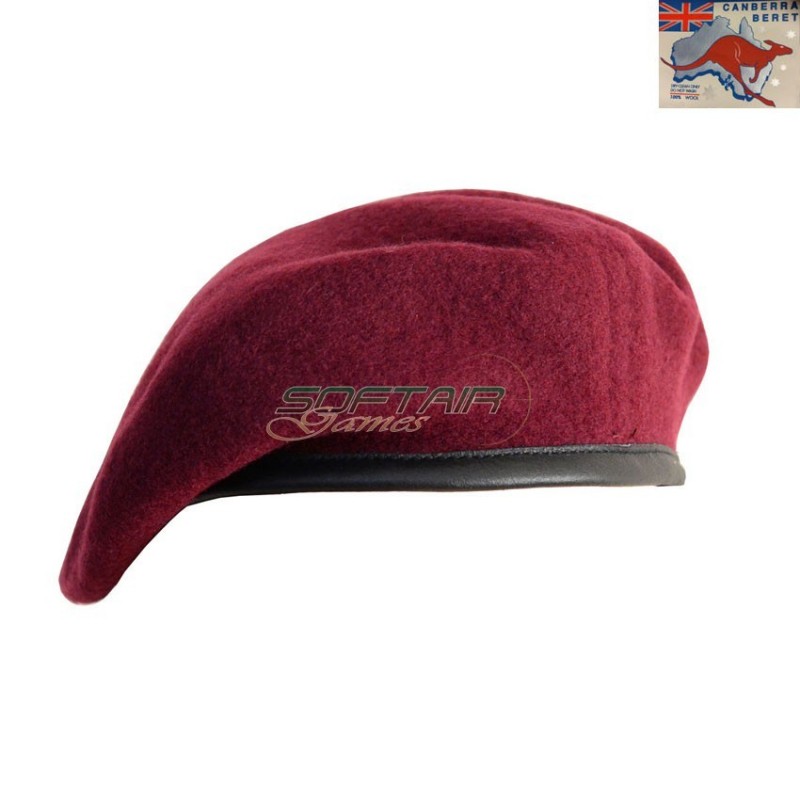 Original Military Beret Bordeaux Canberra Beret (0652-bd)
