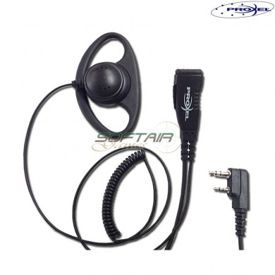 Headset Ptt/mic With Stand Type "d" For Midland 2 Pin Proxel (pjd-d07c-g7)
