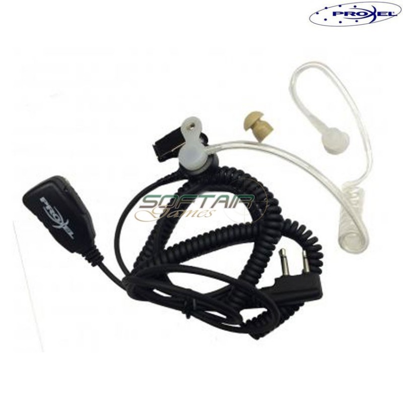 Auricolare Ptt/mic Pneumatico Per Kenwood Type 2 Pin Proxel (pjd-2002)