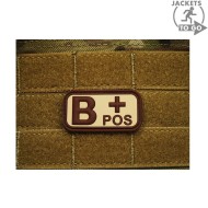 Patch 3d Pvc Blood Type B+ Desert Jacket To Go (jtg-bpos-de) Patch 3d Pvc Blood Type B+ Desert Jacket To Go (jtg-bpos-de)