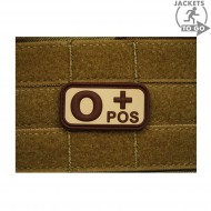 Patch 3d Pvc Blood Type 0+ Desert Jacket To Go (jtg-0pos-de) Patch 3d Pvc Blood Type 0+ Desert Jacket To Go (jtg-0pos-de)