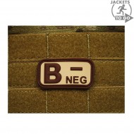 Patch 3d Pvc Blood Type B- Desert Jacket To Go (jtg-bneg-de) Patch 3d Pvc Blood Type B- Desert Jacket To Go (jtg-bneg-de)