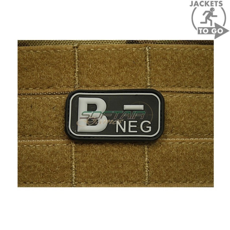 Patch 3d Pvc Blood Type B- Black Jacket To Go (jtg-bneg-bk) Patch 3d Pvc Blood Type B- Black Jacket To Go (jtg-bneg-bk)