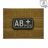 Patch 3d Pvc Blood Type Ab+ Black Jacket To Go (jtg-abpos-bk) Patch 3d Pvc Blood Type Ab+ Black Jacket To Go (jtg-abpos-bk)