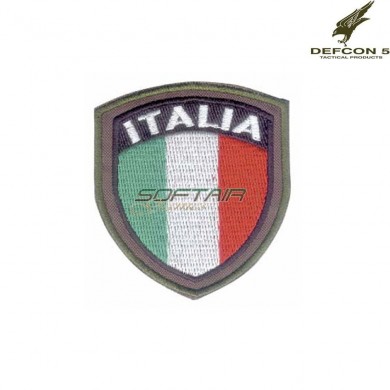 Embroidered Patch Italy Badge Defcon 5 (d5-sir01)