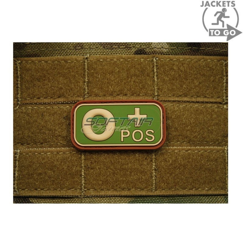 Patch 3d Pvc Gruppo Sanguigno 0+ Multicamo Jacket To Go (jtg-0pos-mc)