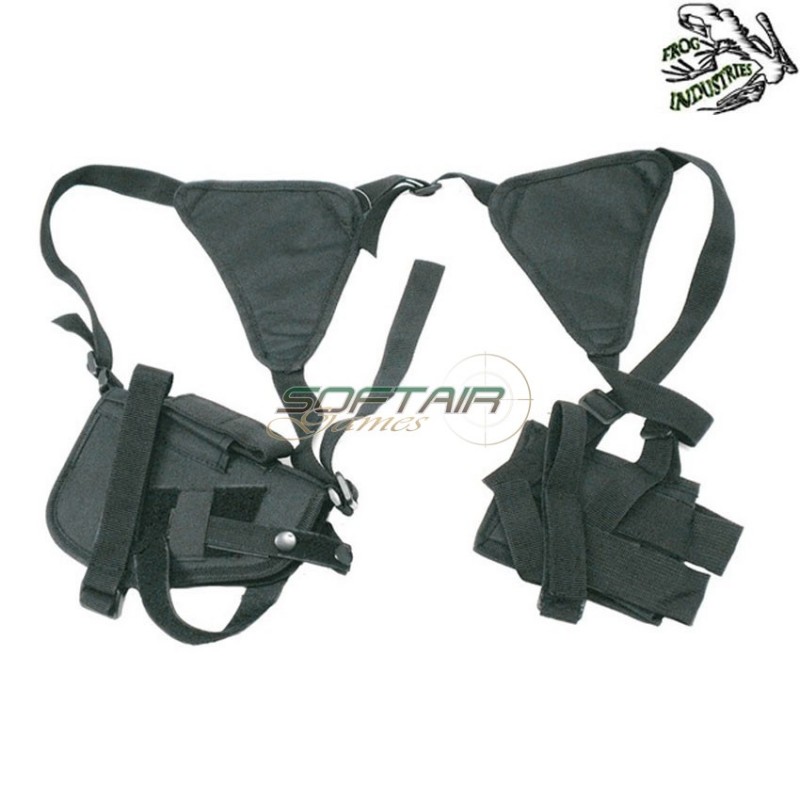 Fondina Ascellare Per Pistola Nera Frog Industries (fi-06472-bk)