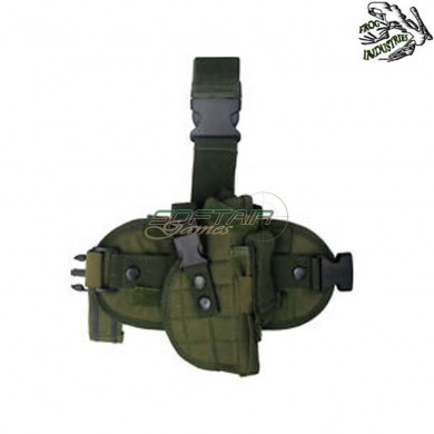 Universal Thigh Holster For Pistol Green Frog Industries (fi-b59-od)
