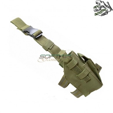 Fondina Cosciale Type Cobra Per Pistola Verde Frog Industries (fi-b03-od)