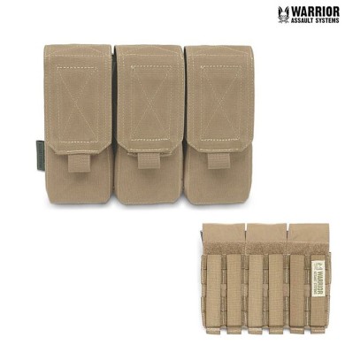 Triple Magazines M4 5.56mm Pouch Coyote Tan Warrior Assault Systems (w-eo-tm4-ct)