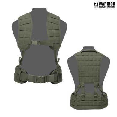 Load Bearing Molle Harness With Panel Olive Drab Warrior Assault Systems (w-eo-mharn-od)