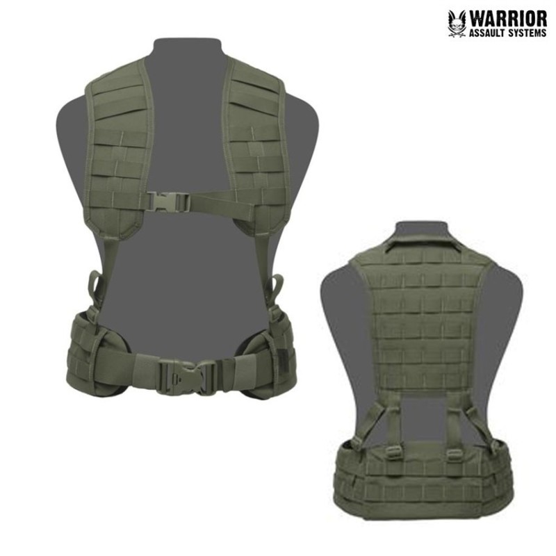 Load Bearing Molle Harness With Panel Olive Drab Warrior Assault