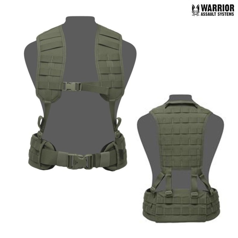 Spallacci Molle Con Pannello Olive Drab Warrior Assault Systems (w-eo-mharn-od)