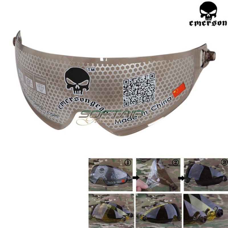 Ricambio Occhiale/lente Dark Brown Elmetti Emerson (em-lentedb) Ricambio Occhiale/lente Dark Brown Elmetti Emerson (em-lentedb)