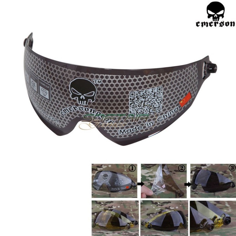 Spare Eyewear/lens Black Helmets Emerson (em-lentebk) Spare Eyewear/lens Black Helmets Emerson (em-lentebk)