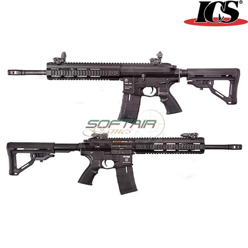 Fucile Elettrico Par Mk3 Mtr 14.5" Scarrellante Black Ics (ics-291-mk3-bk)