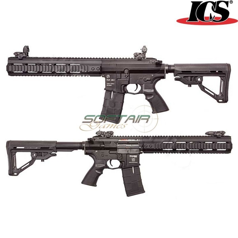 Fucile Elettrico Par Mk3 Cqb Mtr Scarrellante Black Ics (ics-293-mk3-bk)