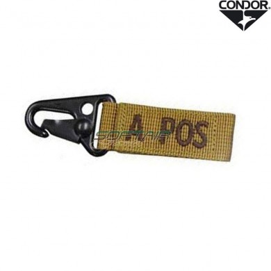 Blood Type Key Chain A+ Coyote Tan Condor (co-apos-ct)