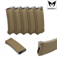 Set 5 Mid-cap Xtc M4 Magazines 190bb Tan Modify (mod-xtc-190-tan) Set 5 Mid-cap Xtc M4 Magazines 190bb Tan Modify (mod-xtc-190-tan)