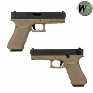 Pistola Gas G18 Gen4 Tan Scarellante We (we-w059bt) Pistola Gas G18 Gen4 Tan Scarellante We (we-w059bt)