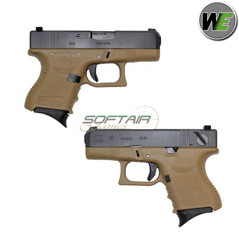 Pistola Gas G26 Tan Scarellante We (we-1020-tan)