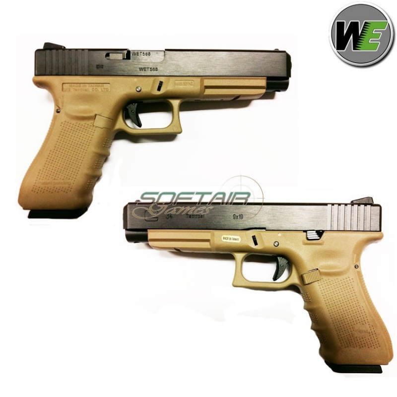 Pistola Gas G34 Gen4 Tan Scarellante We (we-1034-tan)