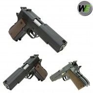 Gas Pistol Dual Barrel 1911 Black Blowback We (we-1198-bk)