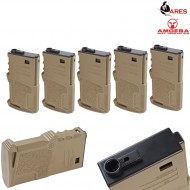 Set 5 Mid-cap Magazine 120bb Short M4 Tan Ares Amoeba (ar-caram120t-set) Set 5 Mid-cap Magazine 120bb Short M4 Tan Ares Amoeba (ar-caram120t-set)