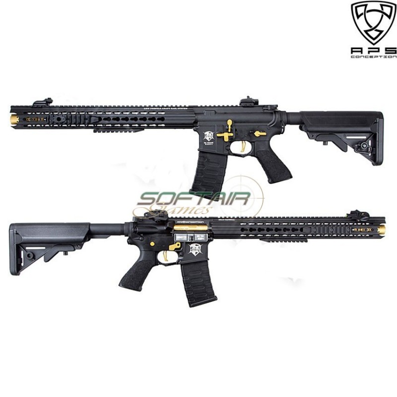Fucile Elettrico Boar Defense Ambi Keymod Scarrellante Black/gold (aps-aeg-asr118)