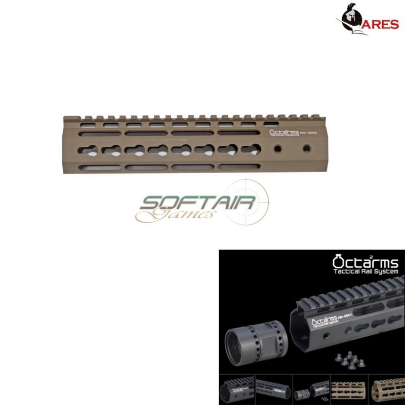 Keymod System 9 Pollici Handguard Set Dark Earth Octarms Ares (ar-km-005s-de)