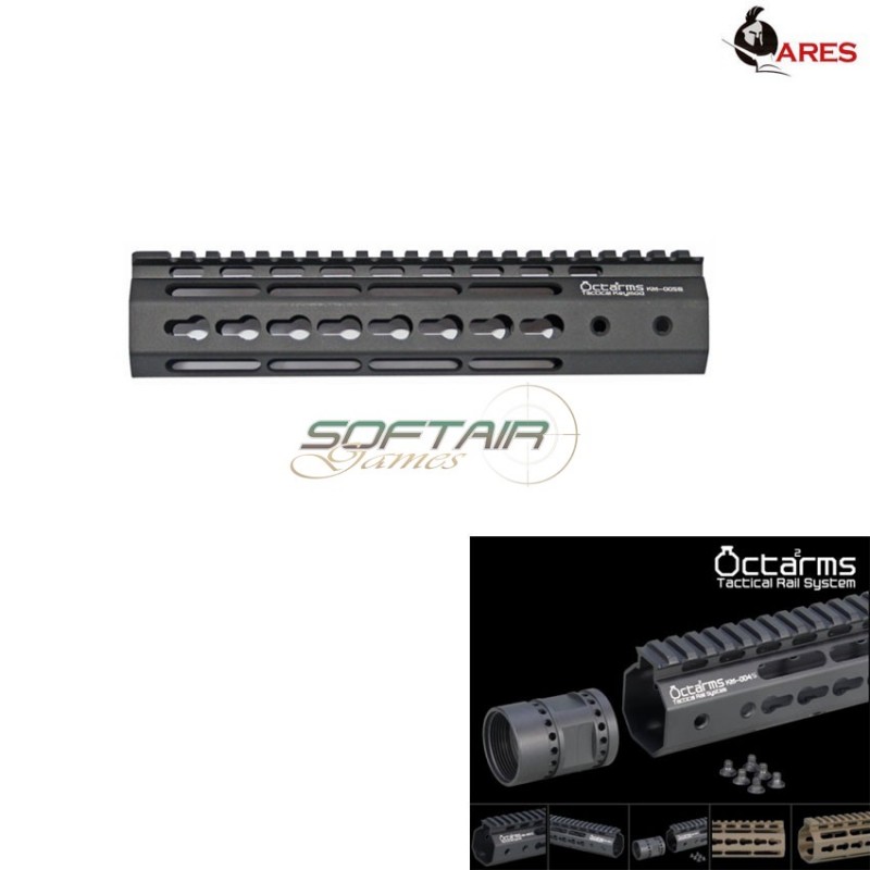 Keymod System 9" Handguard Set Black Octarms Ares (ar-km-005s-bk)