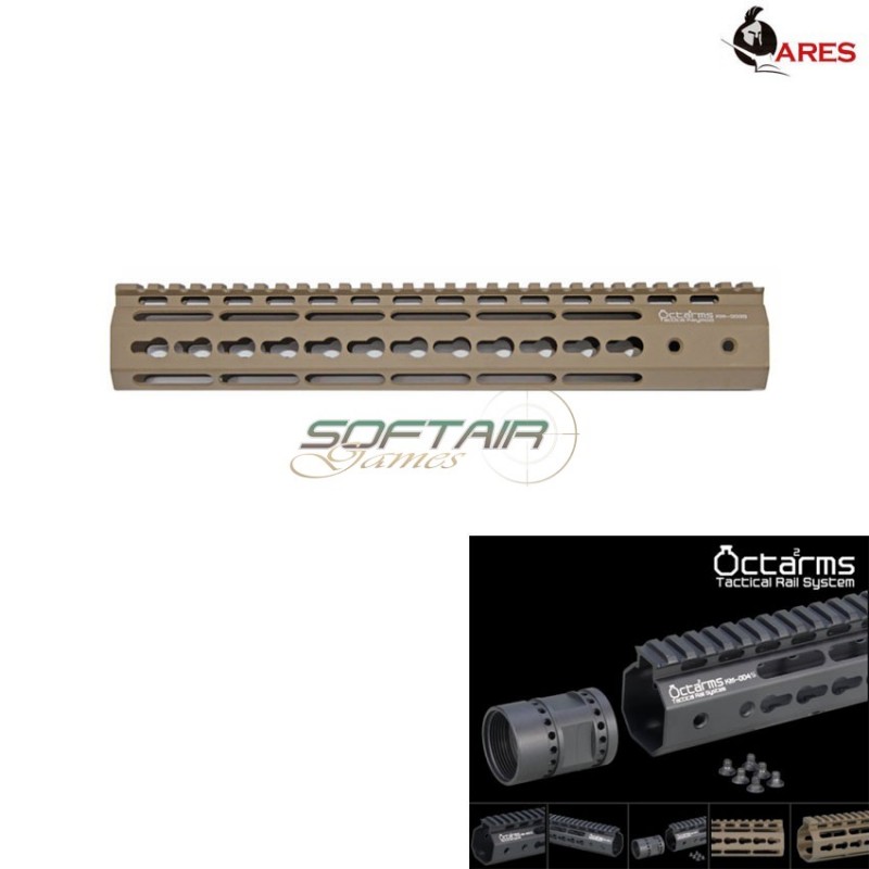 Keymod System 12" Handguard Set Dark Earth Octarms Ares (ar-km-003s-de)