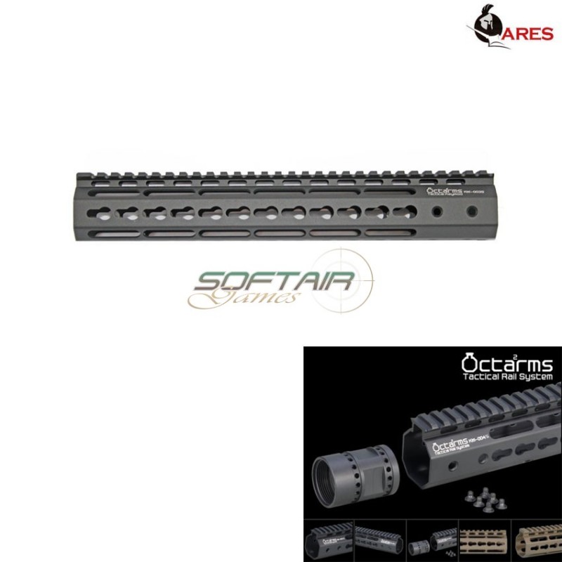Keymod System 12 Pollici Handguard Set Black Octarms Ares (ar-km-003s-bk)