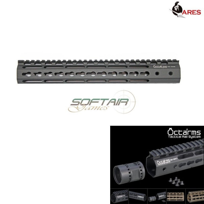 Keymod System 13.5" Handguard Set Black Octarms Ares (ar-km-002s-bk)