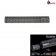 Keymod System 13.5" Handguard Set Black Octarms Ares (ar-km-002s-bk)