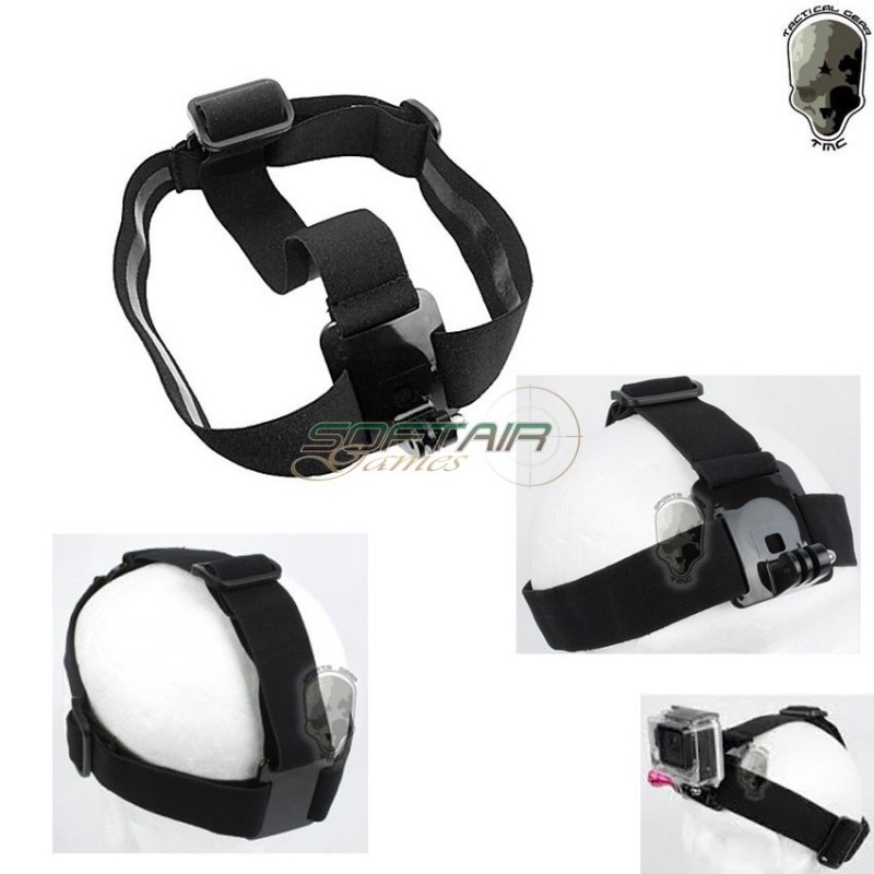 Fascia Elastica Da Testa Black Per Gopro Tmc (tmc-hr37-bk)