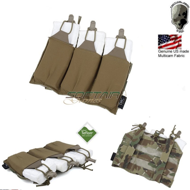 Light Triple Magazines  Pouch M4/m16 Multicam® Genuine Usa Tmc (tmc-2383-mc)